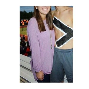 Long sleeve purple shirt